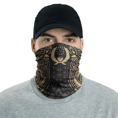Pohnpei Neck Gaiter - Floral Tattoo Gold