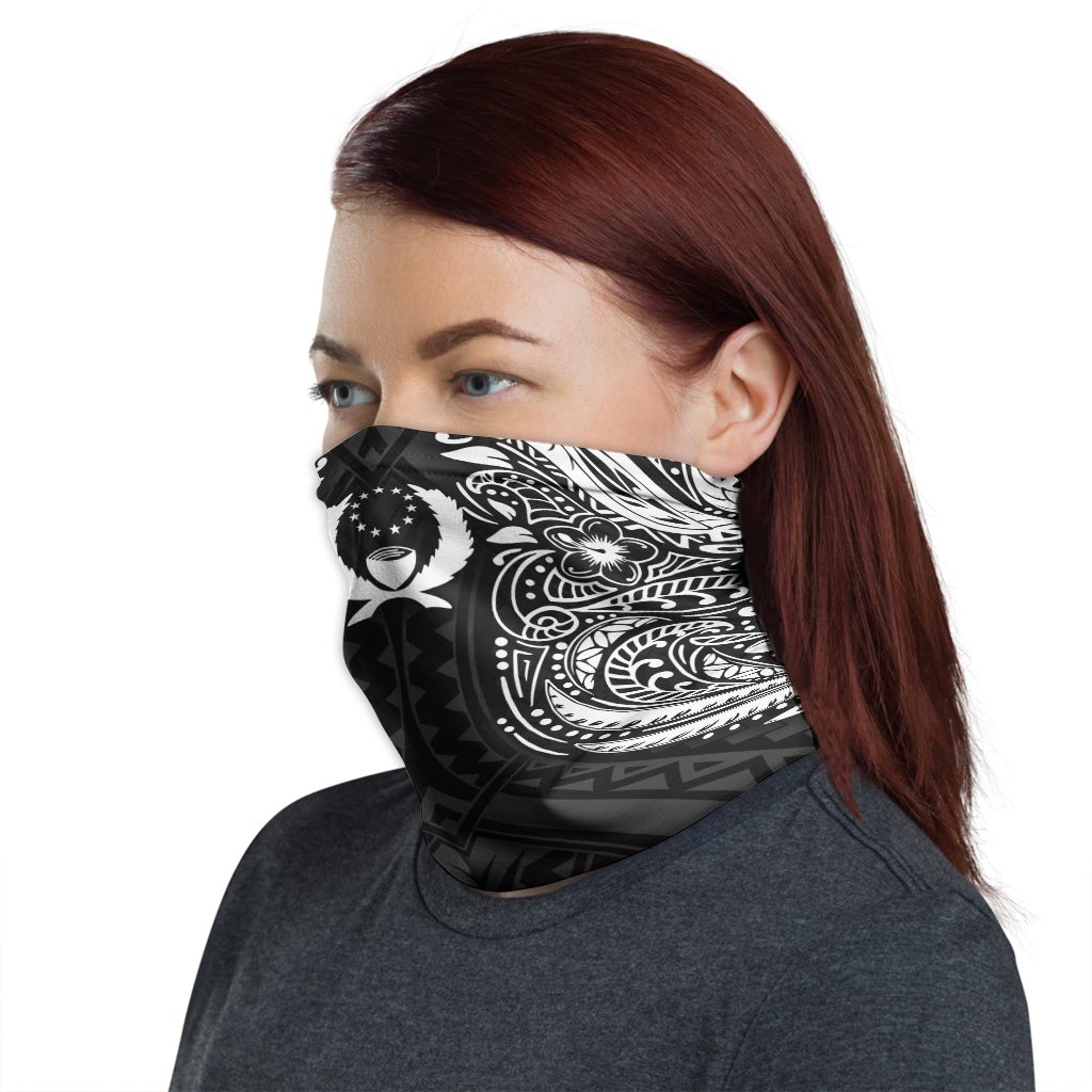 Pohnpei Neck Gaiter - Floral Tattoo White