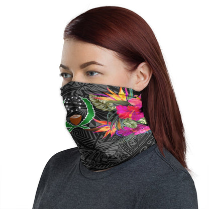 Pohnpei Neck Gaiter - Hibiscus Polynesian Pattern