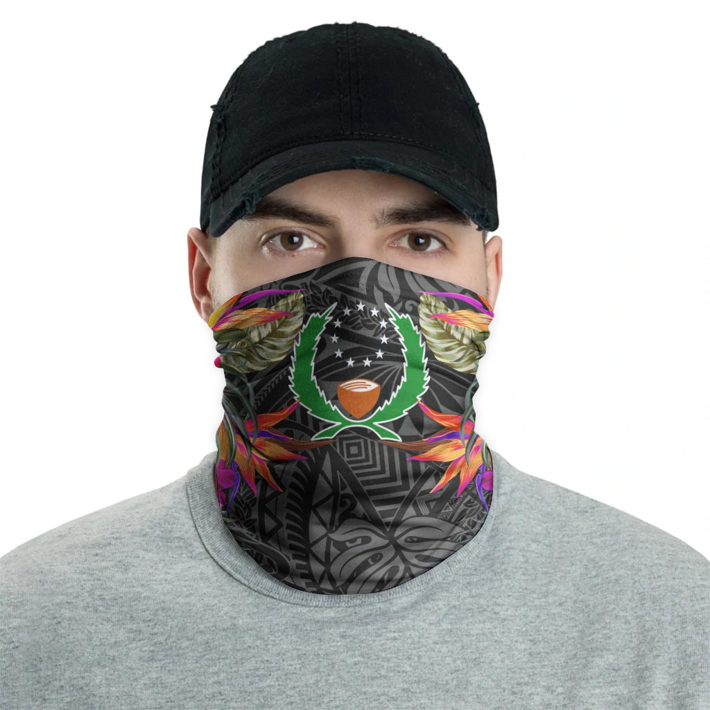 Pohnpei Neck Gaiter - Hibiscus Polynesian Pattern