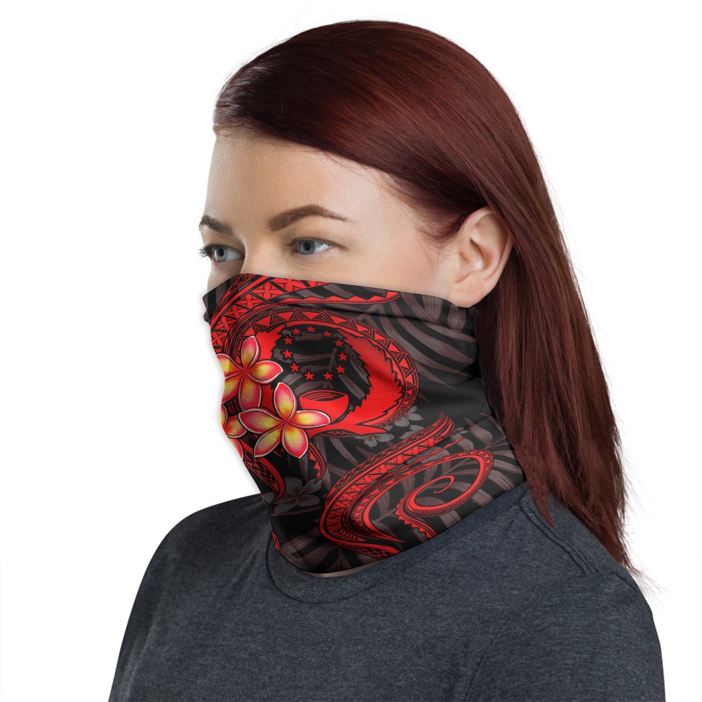 Pohnpei Neck Gaiter - Plumeria Red