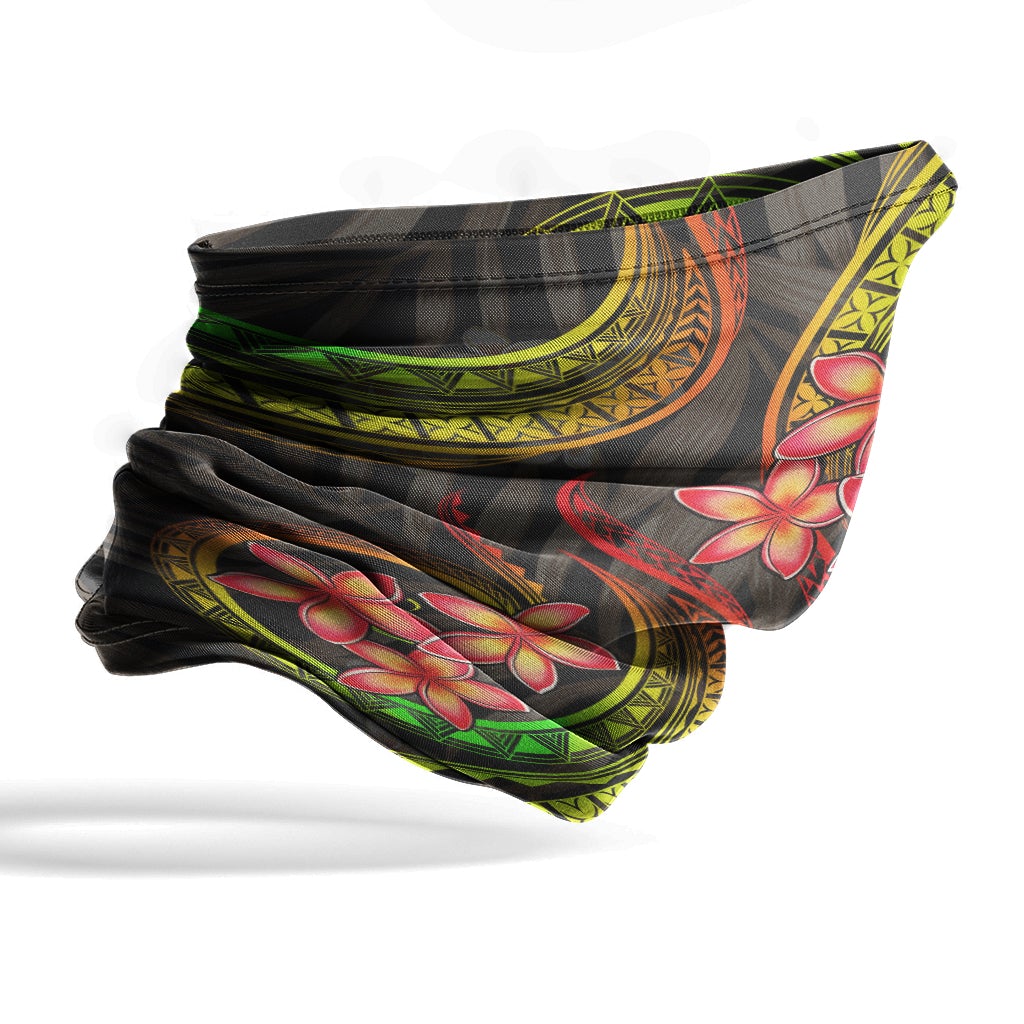 Pohnpei Neck Gaiter - Plumeria Reggae