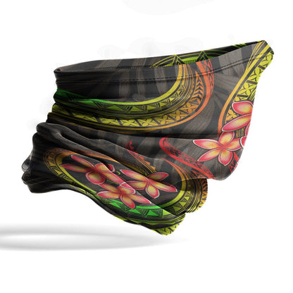 Pohnpei Neck Gaiter - Plumeria Reggae