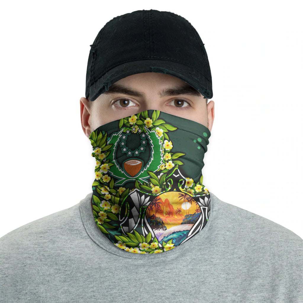 Pohnpei Neck Gaiter - Ti Leaf Lei Turtle