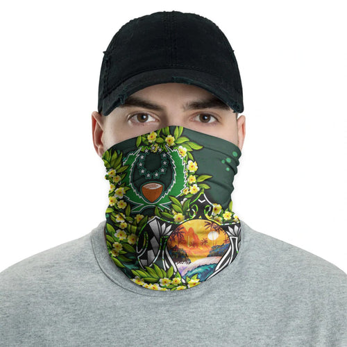 Pohnpei Neck Gaiter - Ti Leaf Lei Turtle