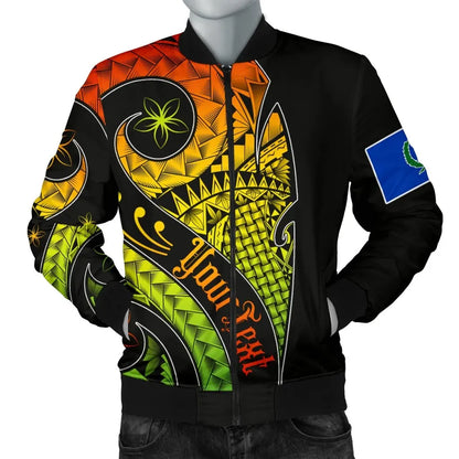 Pohnpei Personalised Bomber Jacket - Polynesian Decorative Patterns
