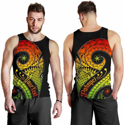 Pohnpei Personalised Men Tank Top - Polynesian Decorative Patterns