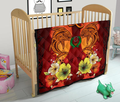 Pohnpei Personalised Premium Quilt - Tribal Tuna Fish