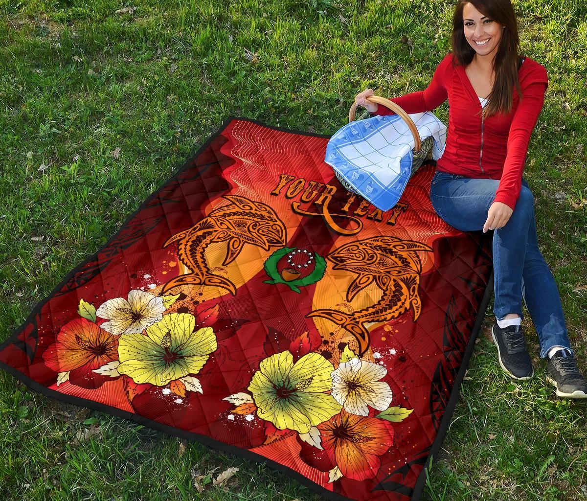 Pohnpei Personalised Premium Quilt - Tribal Tuna Fish