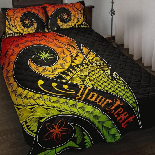 Pohnpei Personalised Quilt Bed Set - Polynesian Decorative Patterns