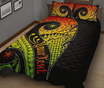 Pohnpei Personalised Quilt Bed Set - Polynesian Decorative Patterns