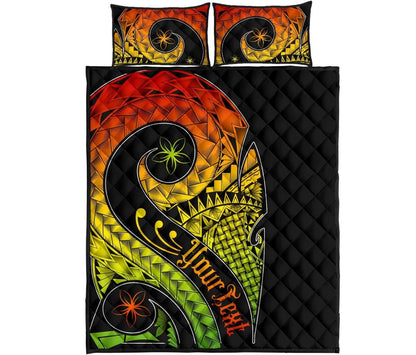 Pohnpei Personalised Quilt Bed Set - Polynesian Decorative Patterns