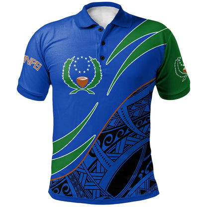 Pohnpei Polo Shirt - Symmetrical Lines