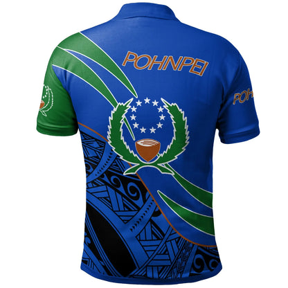 Pohnpei Polo Shirt - Symmetrical Lines