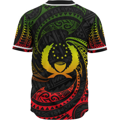 Pohnpei Polynesian Baseball Shirt - Reggae Tribal Wave
