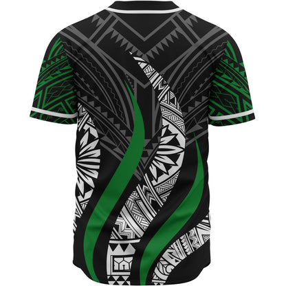 Pohnpei Polynesian Custom Personalised Baseball Shirt - Pohnpei Strong Fire Pattern