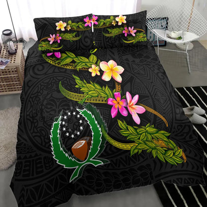 Pohnpei Polynesian Custom Personalised Bedding Set - Plumeria Tribal