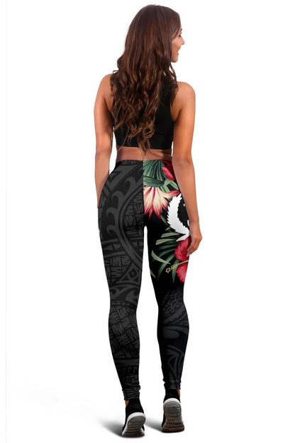 Pohnpei Polynesian Legging - Hibiscus Coat of Arms