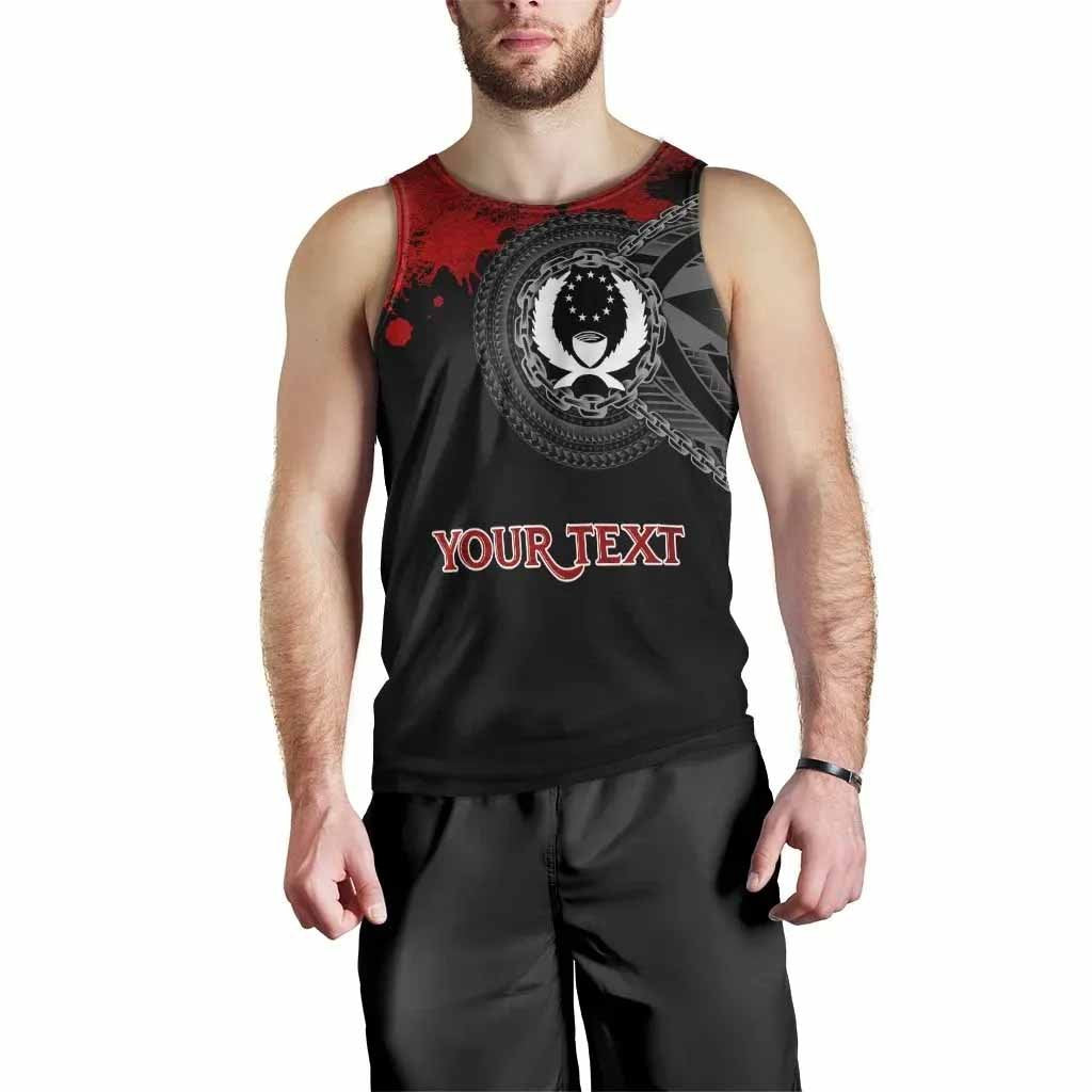 Pohnpei Polynesian Personalised Men Tank Top - Polynesian Chain Style