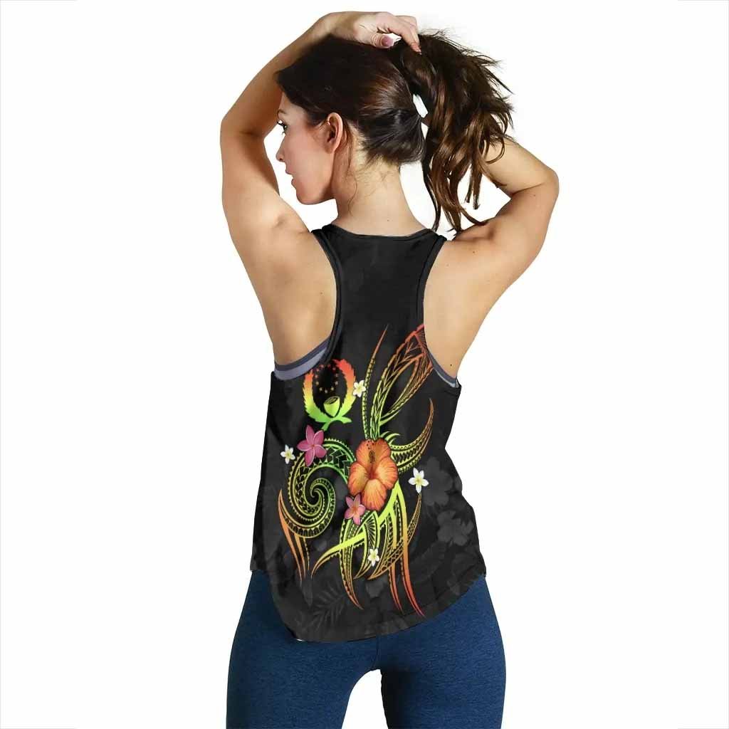 Pohnpei Polynesian Personalised Women Racerback Tank - Legend of Pohnpei (Reggae)