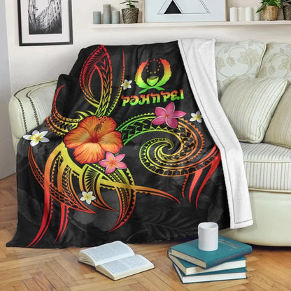 Pohnpei Polynesian Premium Blanket - Legend of Pohnpei (Reggae)