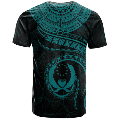 Pohnpei Polynesian T-Shirt - Pohnpei Waves (Turquoise)