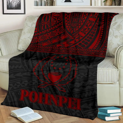 Pohnpei Premium Blanket - Micronesian Red Version