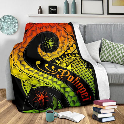Pohnpei Premium Blanket - Polynesian Decorative Patterns