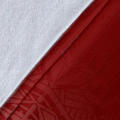 Pohnpei Premium Blanket - Red Fog Style