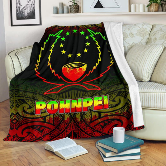 Pohnpei Premium Blanket - Reggae Fog Style