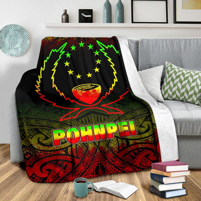 Pohnpei Premium Blanket - Reggae Fog Style