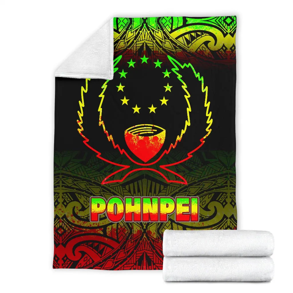 Pohnpei Premium Blanket - Reggae Fog Style