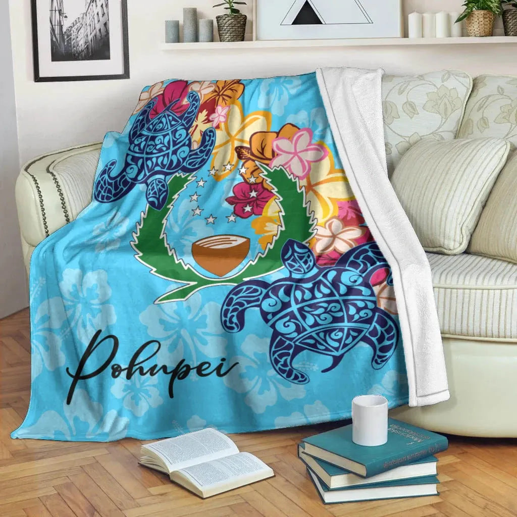 Pohnpei  Premium Blanket - Tropical Style