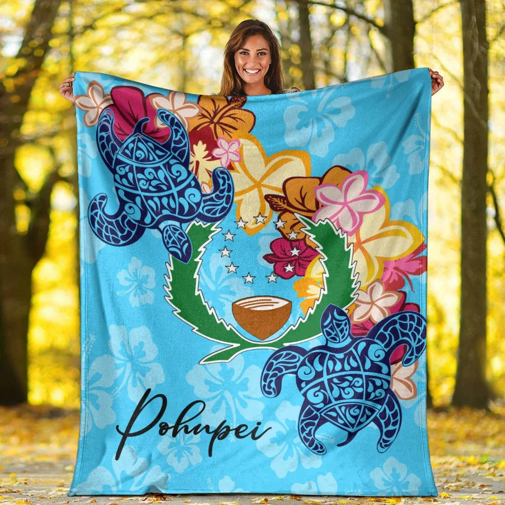 Pohnpei  Premium Blanket - Tropical Style