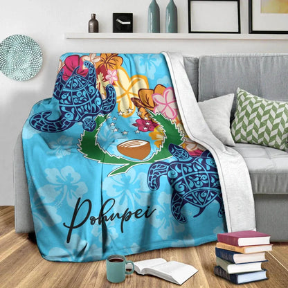 Pohnpei  Premium Blanket - Tropical Style