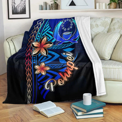 Pohnpei Premium Blanket - Vintage Tribal Mountain