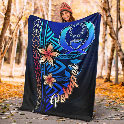 Pohnpei Premium Blanket - Vintage Tribal Mountain