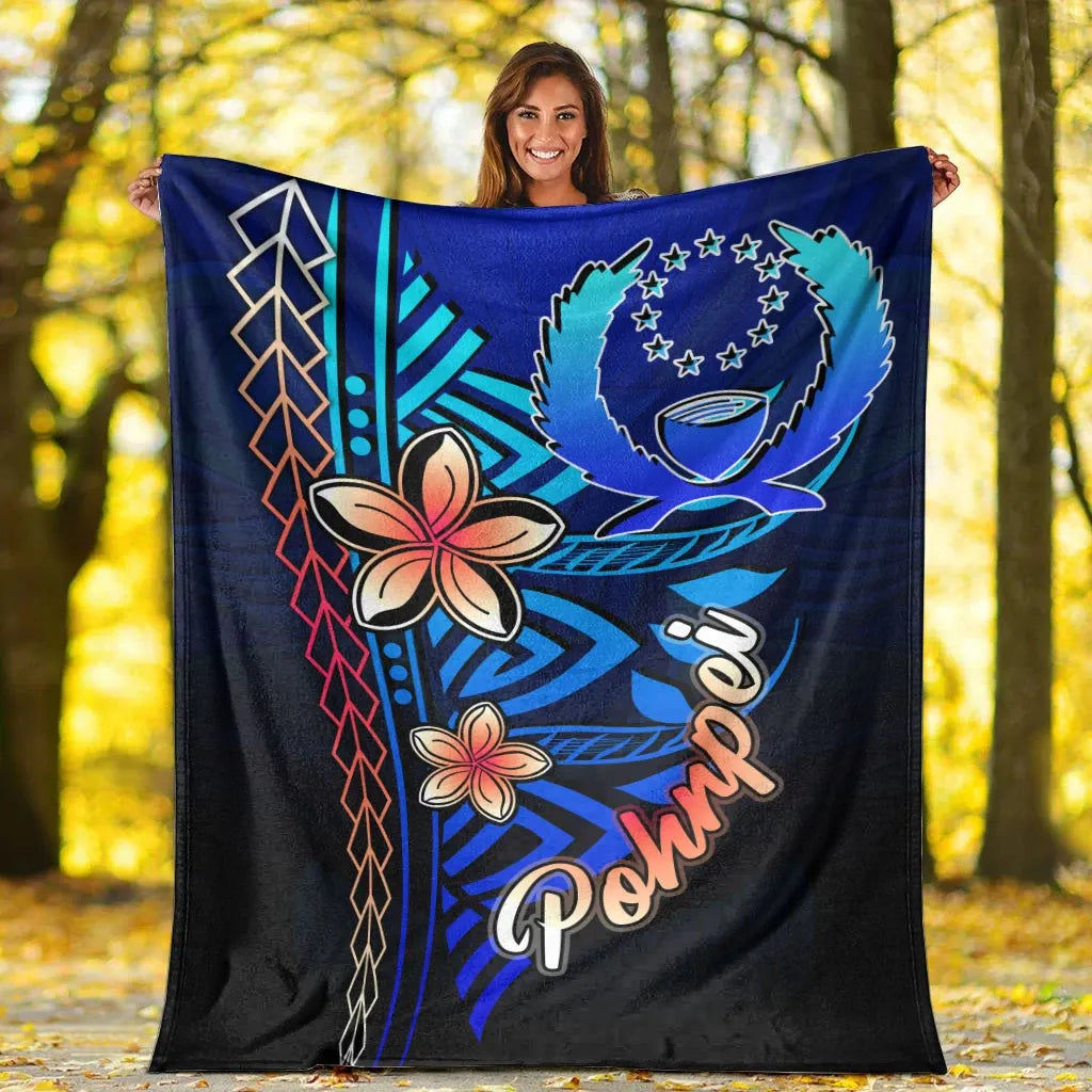 Pohnpei Premium Blanket - Vintage Tribal Mountain