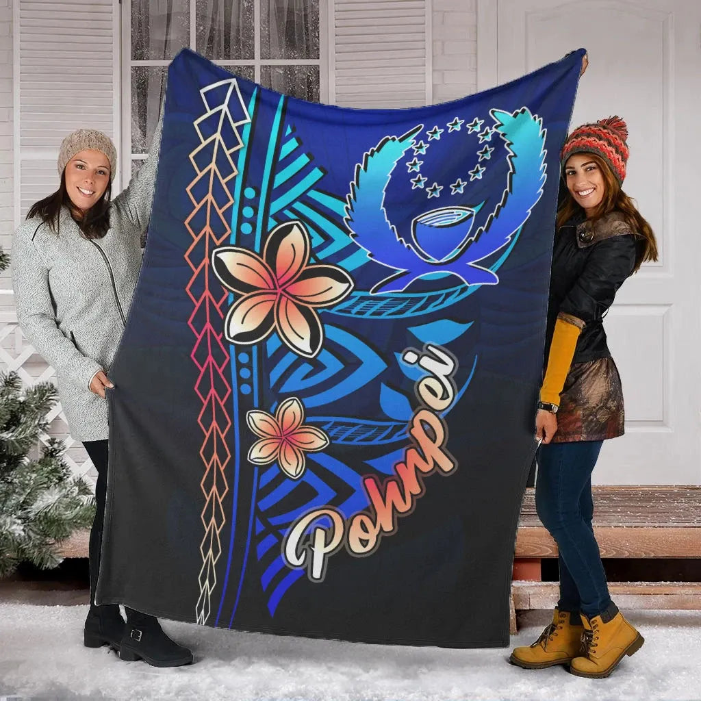 Pohnpei Premium Blanket - Vintage Tribal Mountain