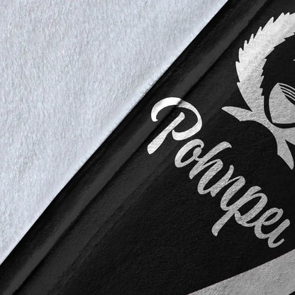 Pohnpei Premium Blanket - White Polynesian Tentacle Tribal Pattern