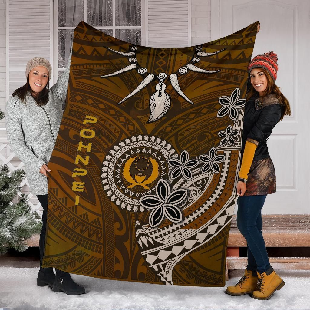 Pohnpei Premium Blankets - Polynesian Boar Tusk