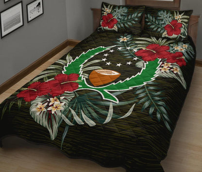 Pohnpei Polynesian Quilt Bed Set - Special Hibiscus