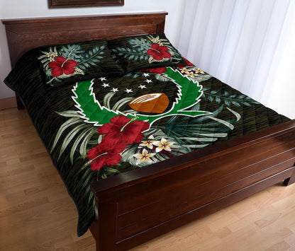 Pohnpei Polynesian Quilt Bed Set - Special Hibiscus