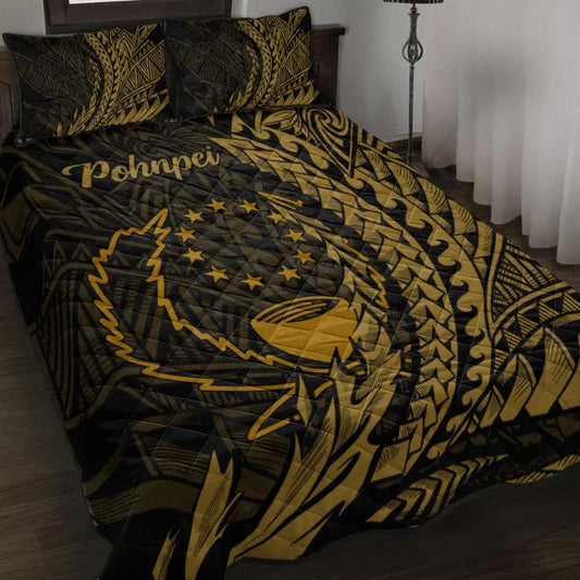 Pohnpei Quilt Bed Set - Wings Style