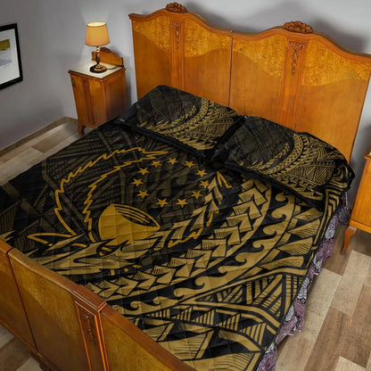 Pohnpei Quilt Bed Set - Wings Style