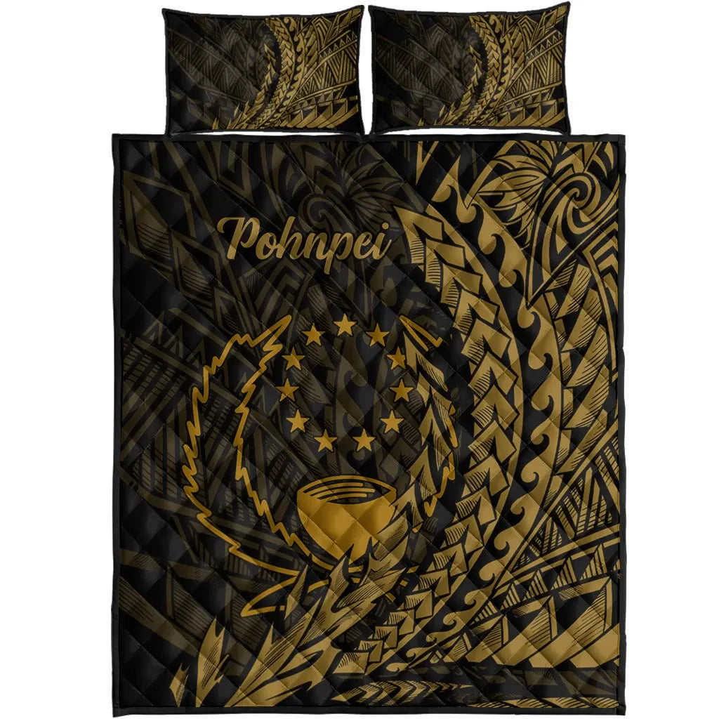 Pohnpei Quilt Bed Set - Wings Style