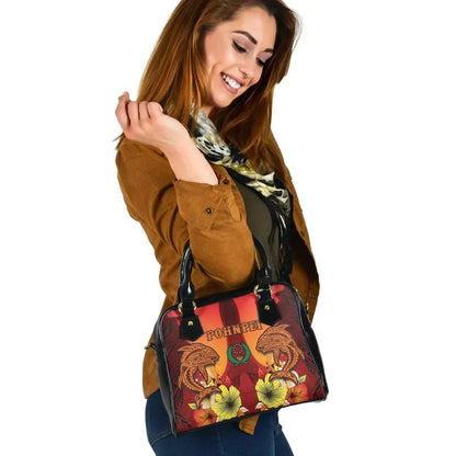 Pohnpei Shoulder Handbag - Tribal Tuna Fish
