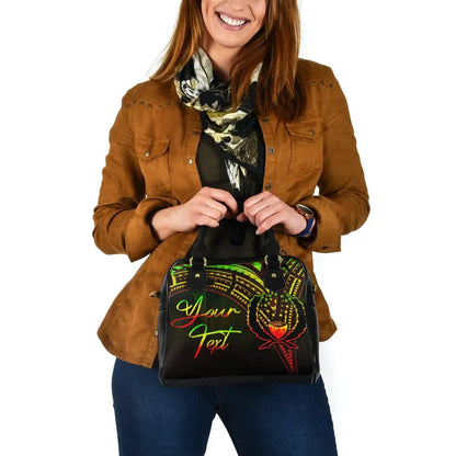 Pohnpei State Custom Personalised Shoulder Handbag - Cross Style Reggae Color