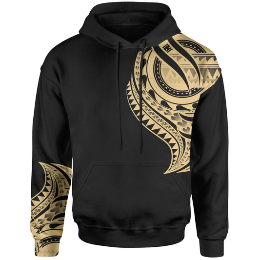 Pohnpei State Hoodie - Pohnpei State Tatau Gold Patterns With Coat Of Arms