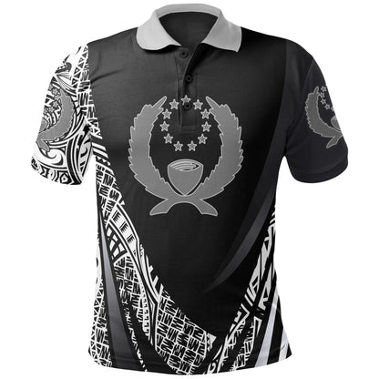Pohnpei State Polo Shirt - Polynesian Patterns Sport Style